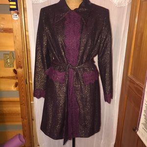 Sparkly plum jacket